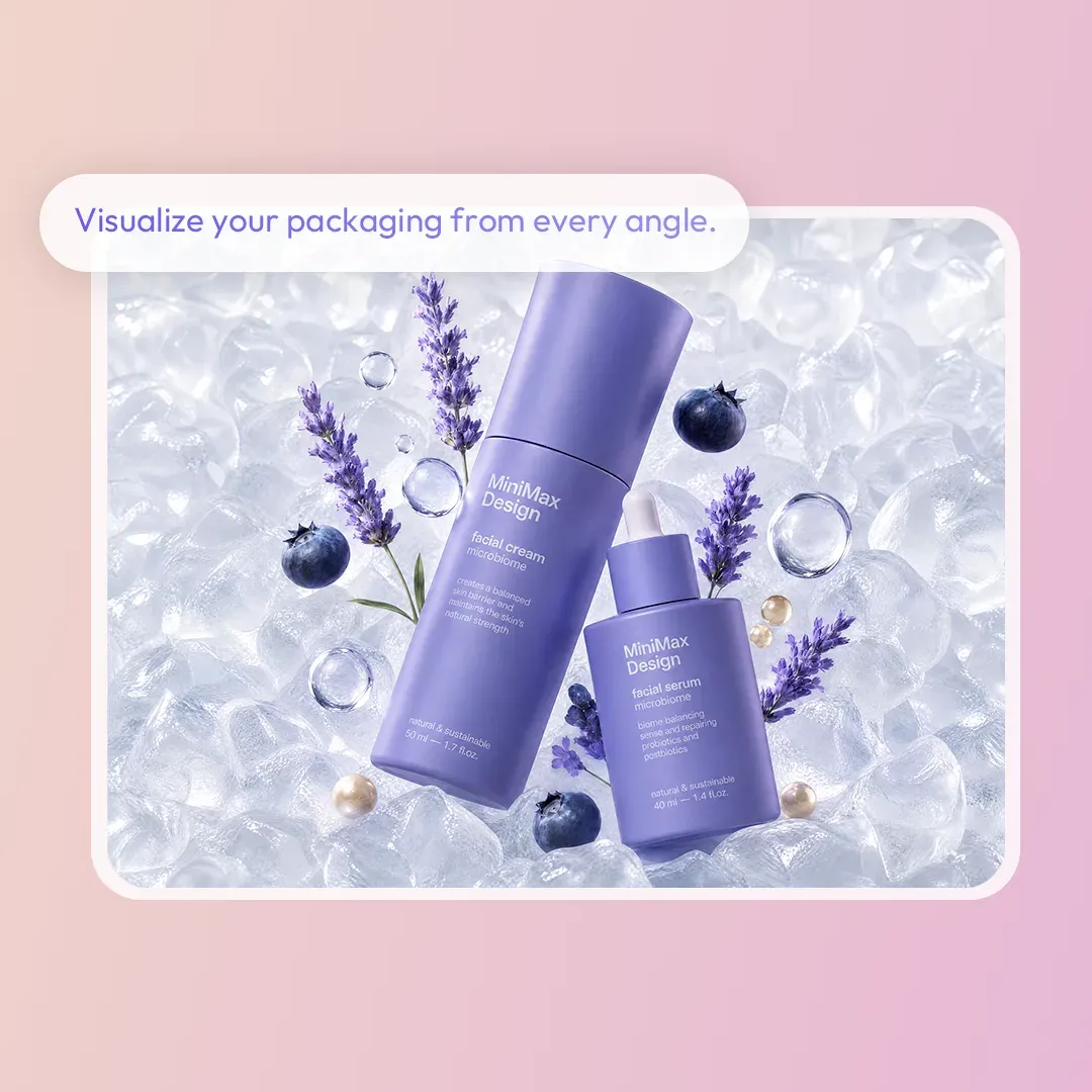 Three-dimensional product packaging mockup