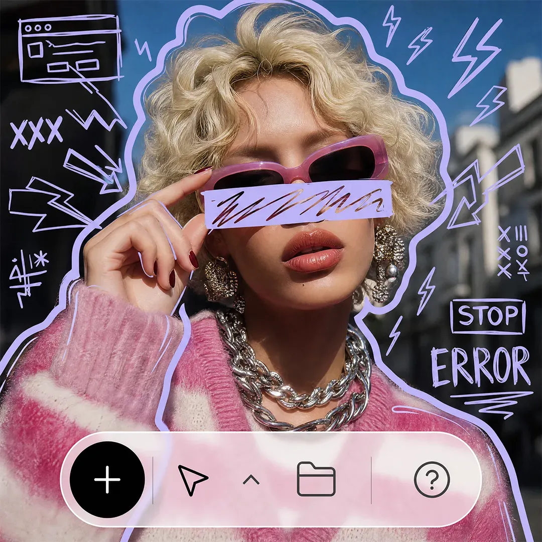 Creative design details refined with AI editing tools