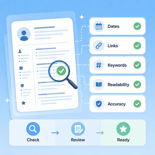 Illustrative workflow for check clarity before you apply.