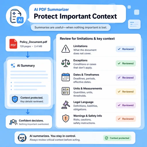 Illustrative workflow for protect important context.