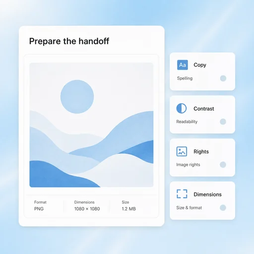 Illustrative AI Graphic Design workflow: Check the Details That Concepts Can Hide.