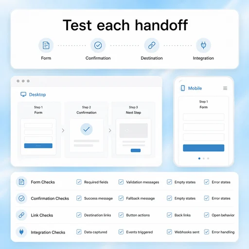 Illustrative AI Sales Funnel Builder workflow: Check the Whole Path Before Going Live.