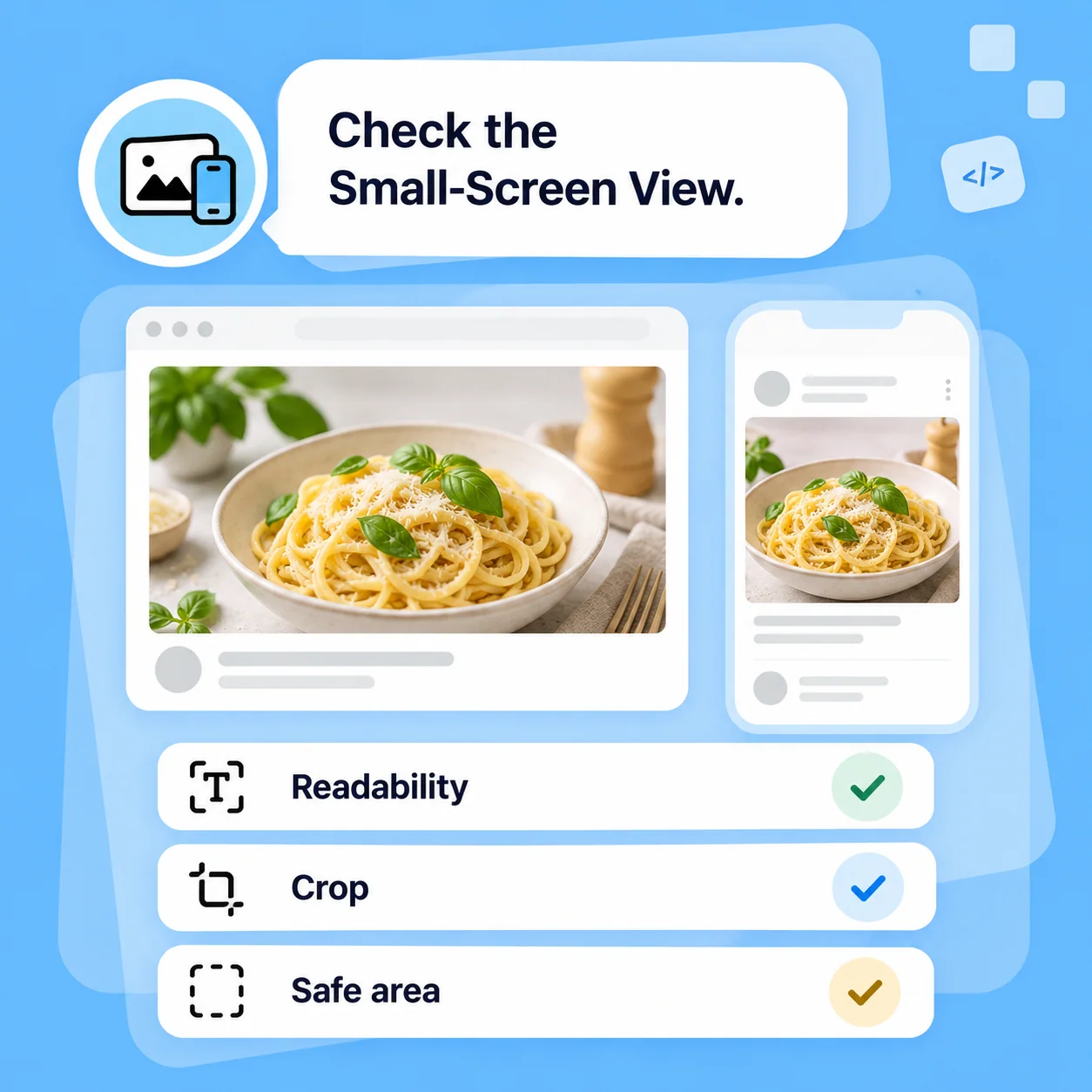 Illustrative AI Thumbnail Generator workflow: Check the Small-Screen View.