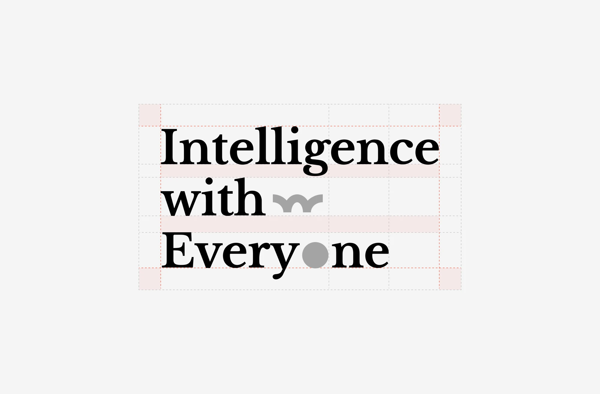 Intelligence with Everyone slogan construction grid